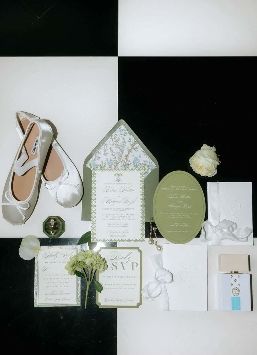 Custom wedding stationery by Coco & Confetti Paperie