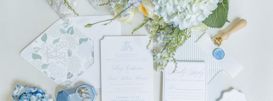 Custom wedding stationery by Coco & Confetti Paperie