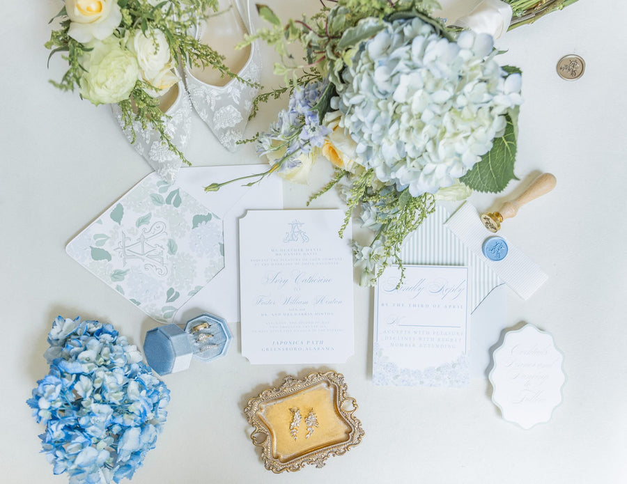 Custom wedding stationery by Coco & Confetti Paperie