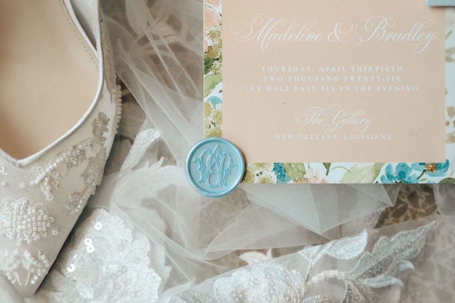 Custom wedding stationery by Coco & Confetti Paperie