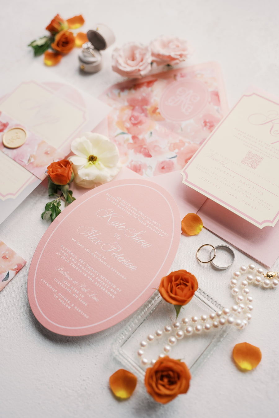 Custom wedding stationery by Coco & Confetti Paperie