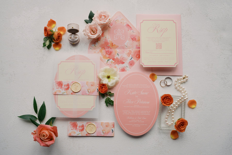 Custom wedding stationery by Coco & Confetti Paperie