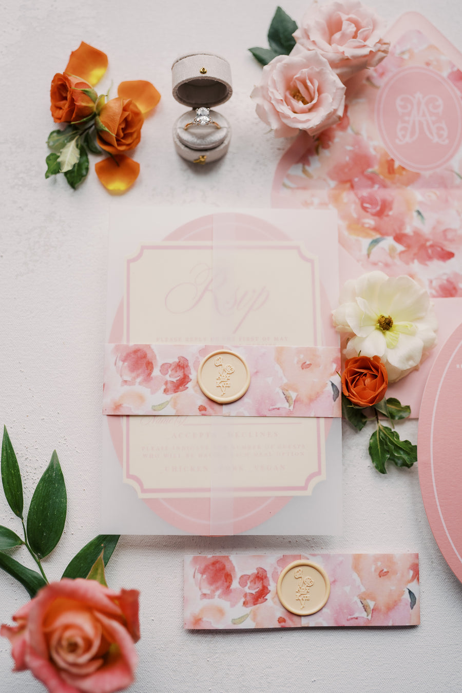 Custom wedding stationery by Coco & Confetti Paperie