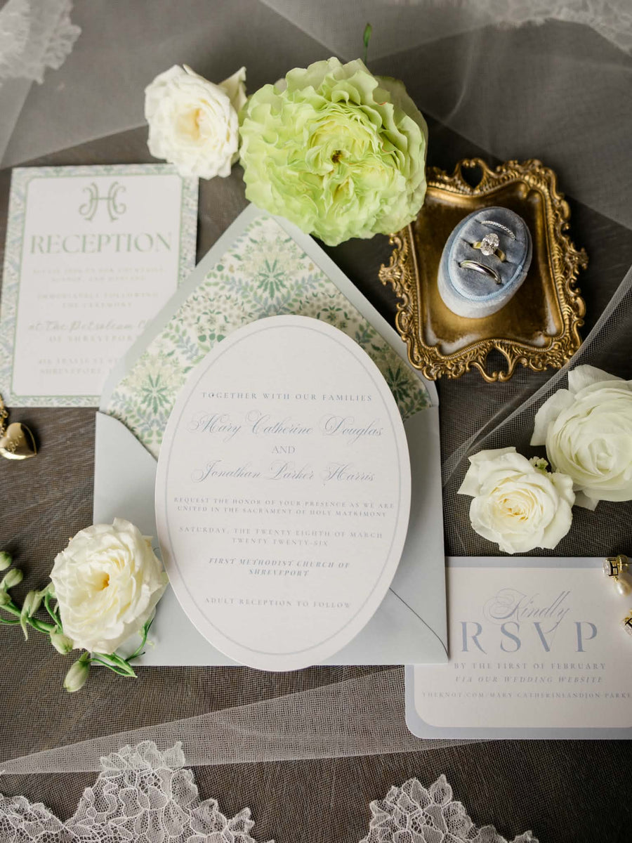 Custom wedding stationery by Coco & Confetti Paperie
